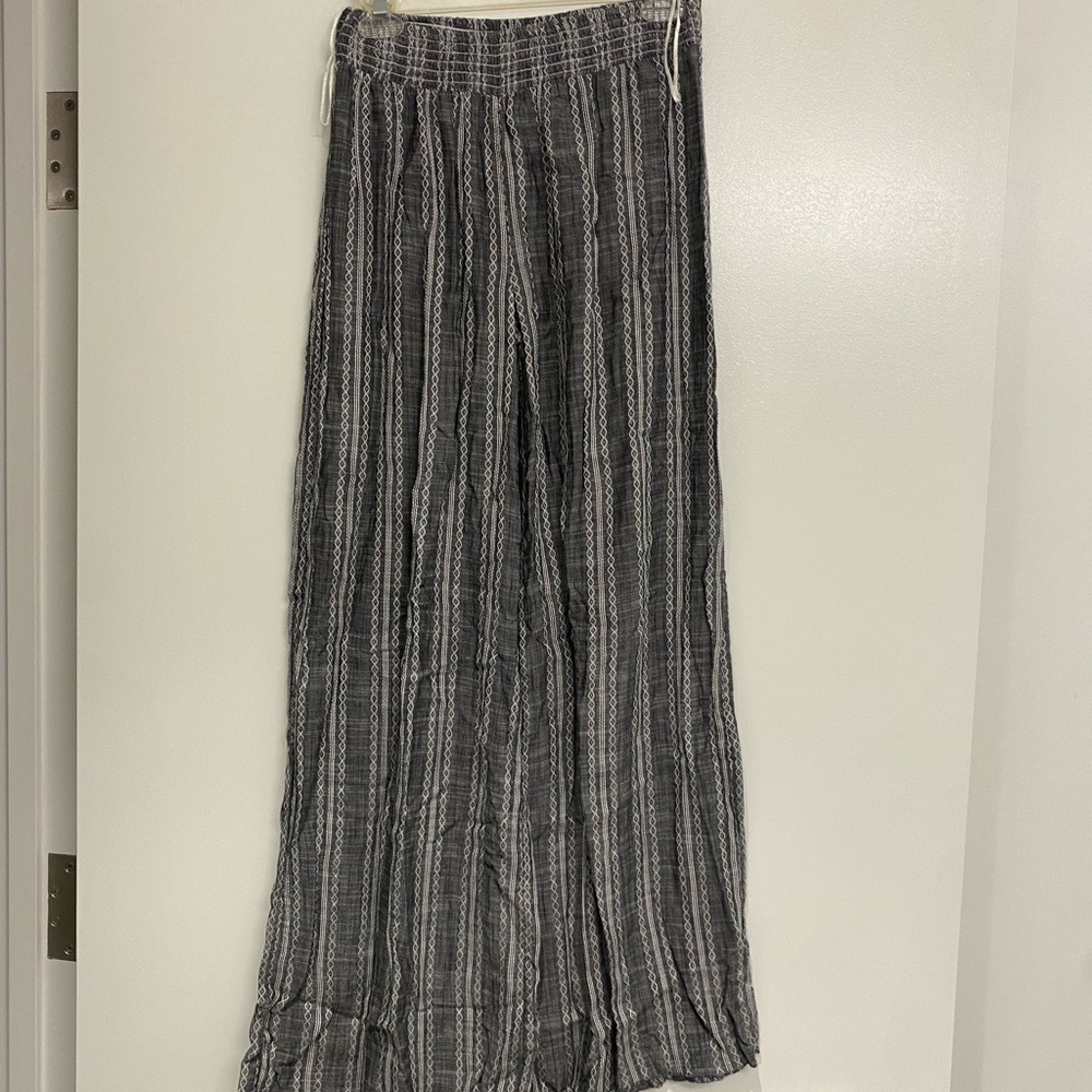 Black Pattern Pants
